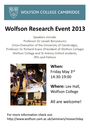 Wolfson Research Event logo